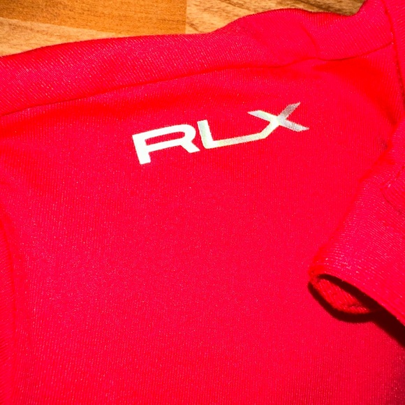RLX Golf Ralph Lauren Women Red Stretch Jersey Quarter-Zip Pullover Size S NEW - Picture 7 of 14
